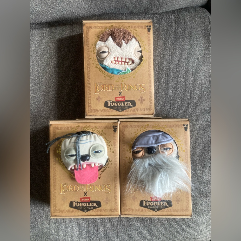 Fuggler Lord of the Rings by ZURU Gollum, Gandalf & Frodo BRAND NEW FULL SET